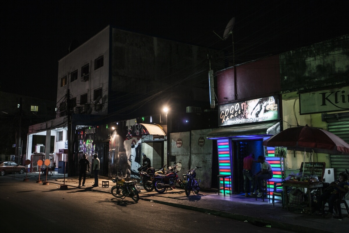 Night life in Douala, Cameroon 2016