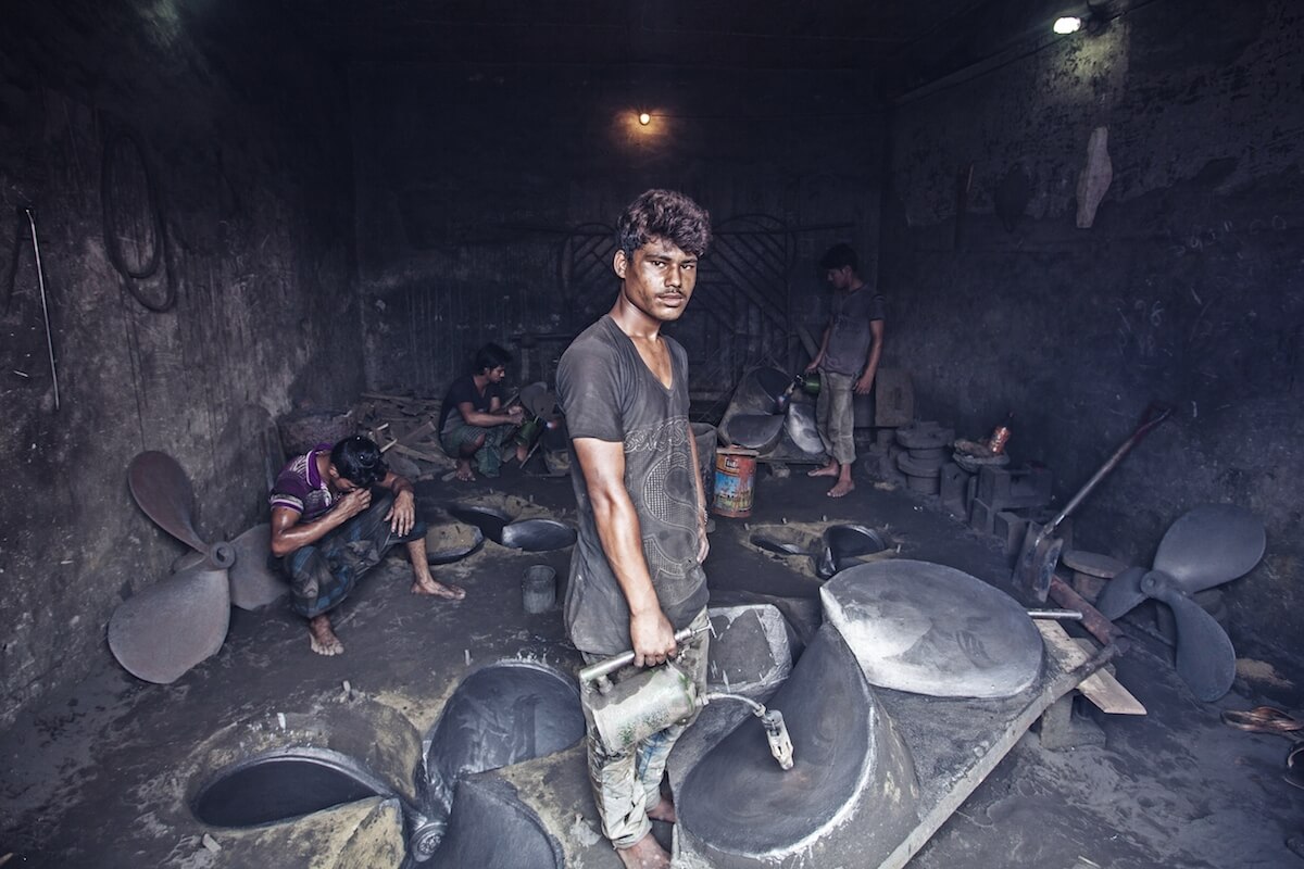 Workers in Dhaka, Bangladesh 2015